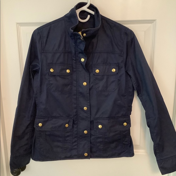 J. Crew Downtown Field Jacket in Navy - Size Small - Picture 2 of 8